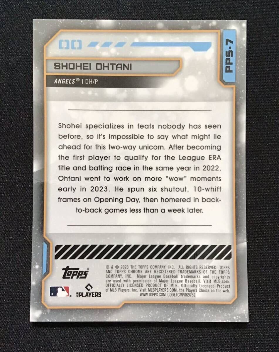 大谷翔平 2023 Topps Cosmic Chrome Baseball Planetary Pursuit Sun SP レアの画像2