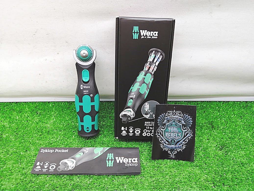 未使用品 Wera 8009 サイクロップ ポケット セット ヴェラ ラチェット + ビット セット 13点組 05004280001 ⑩_画像5