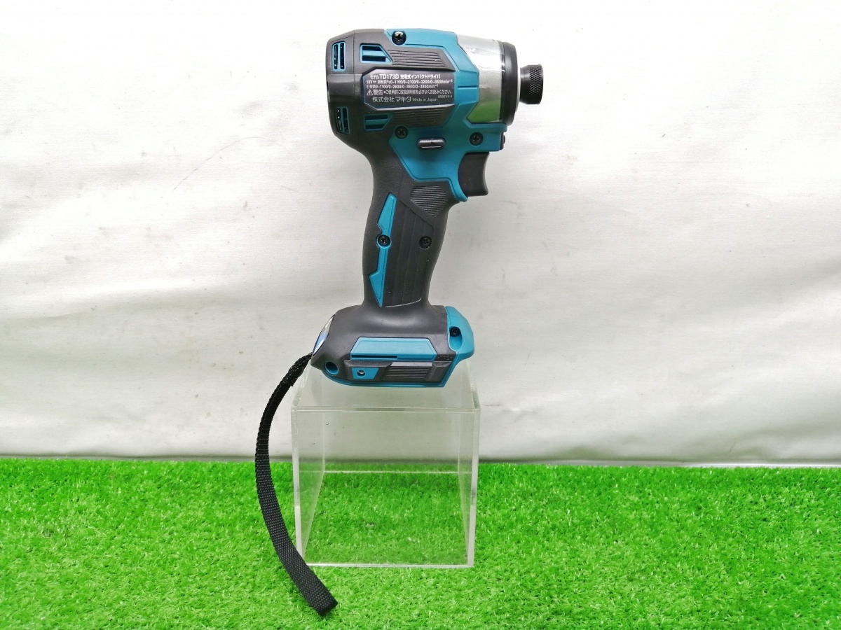 中古美品 makita マキタ 18V 充電式 インパクトドライバ 青 TD173DZ ②_画像2