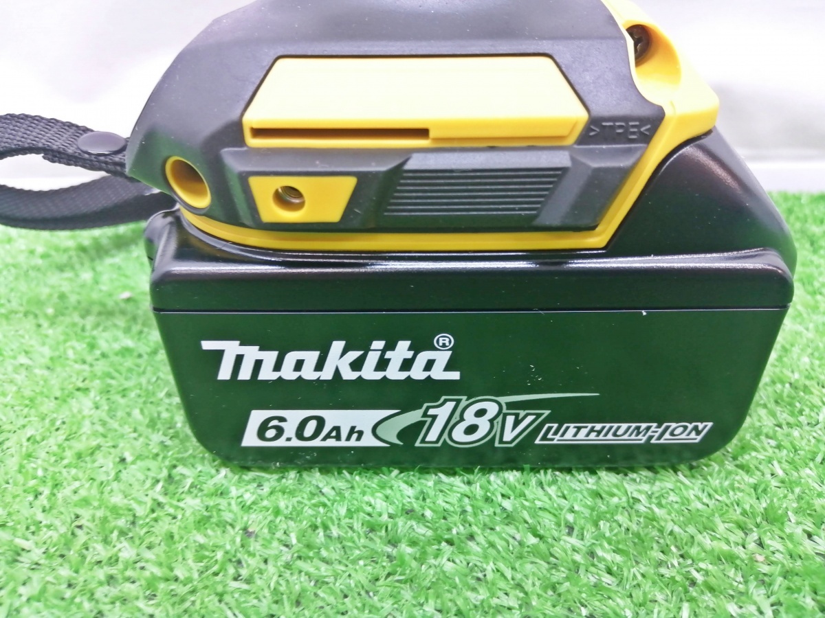 未使用品 makita マキタ 18V 充電式 インパクトドライバ 6.0Ahバッテリ×2付 フレッシュイエロー TD173DGXFY ④_画像8