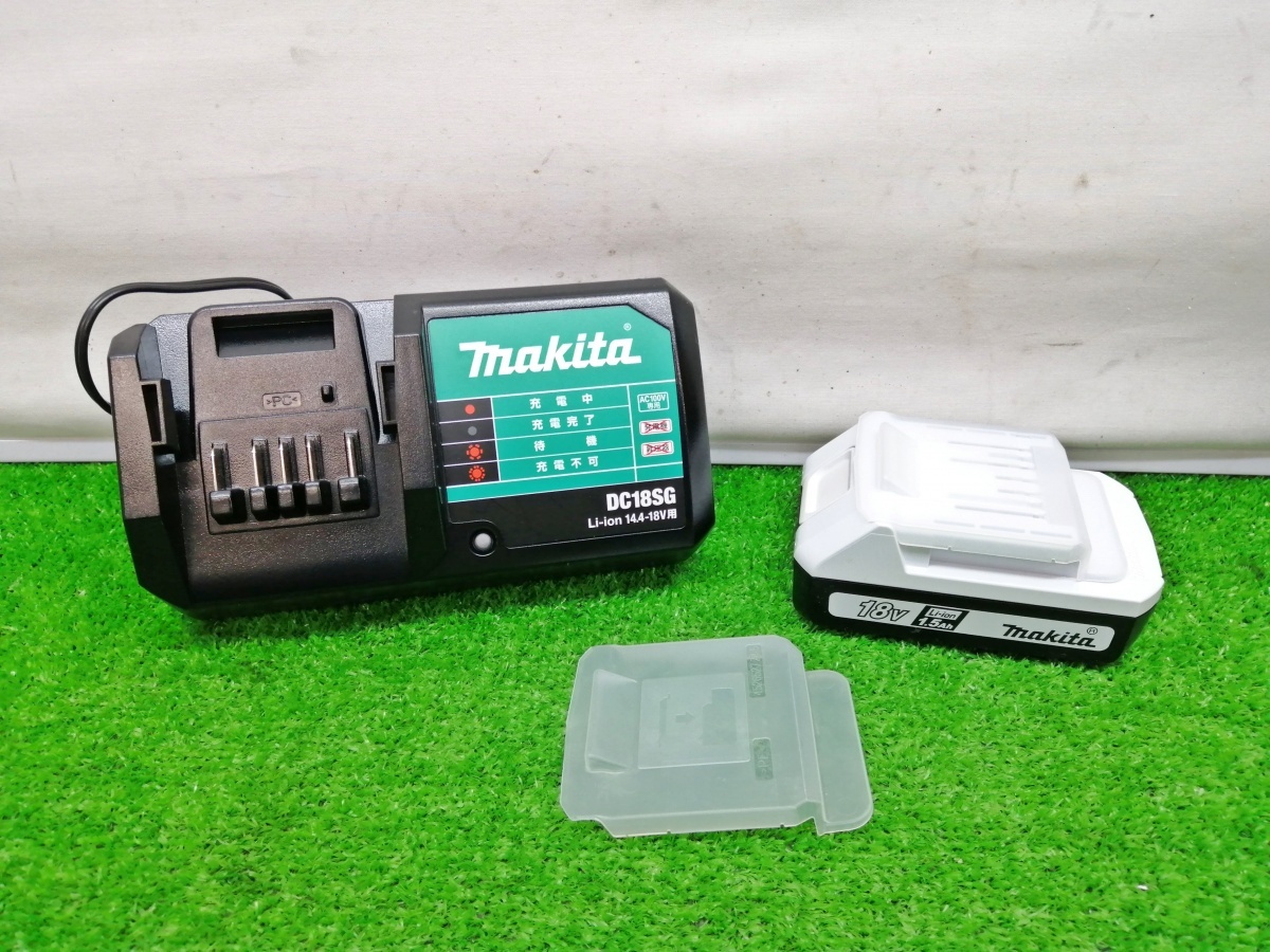 中古美品 makita マキタ 18V 充電式 インパクトドライバ ライトバッテリ専用 1.5Ahバッテリ×2付 MTD002DSX_画像9