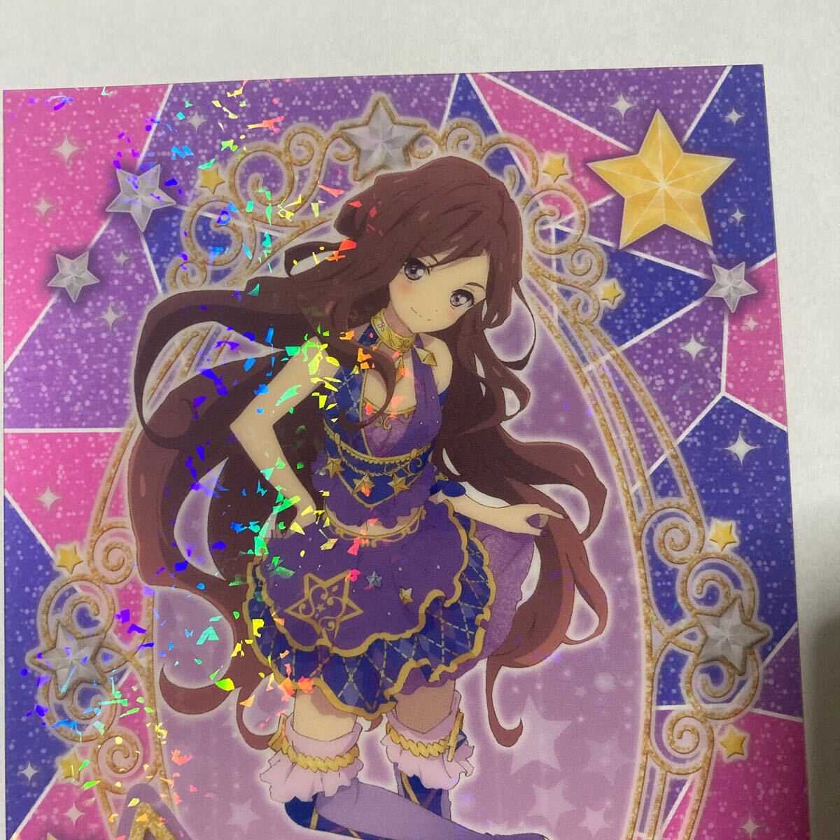 アイカツスターズ オフィシャルショップ限定　香澄夜空　クリア イラストカード　ポストカードサイズ_画像2