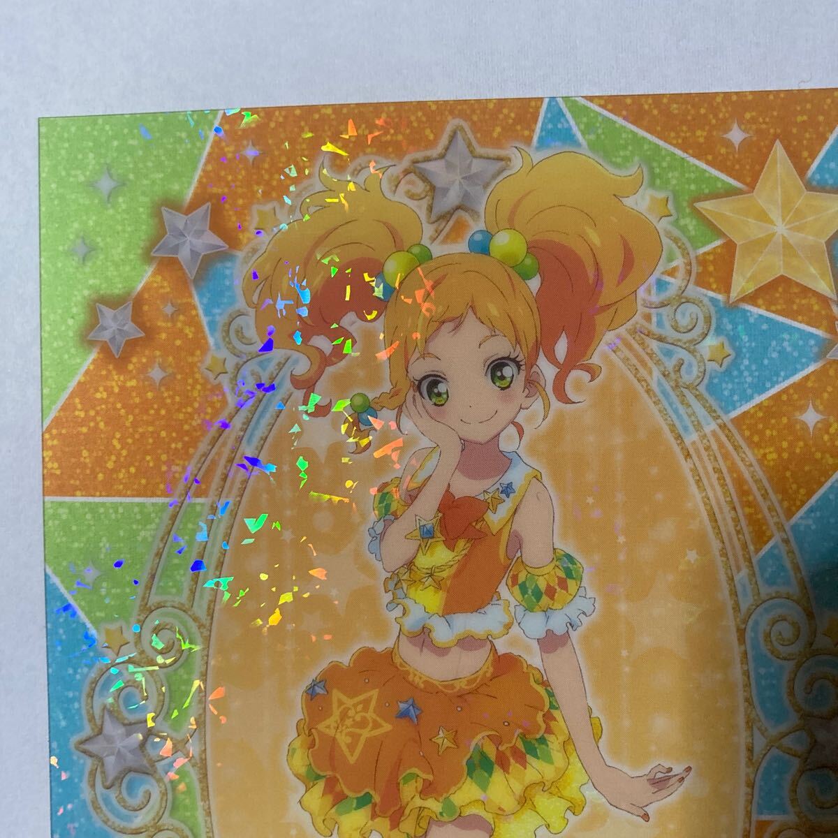 アイカツスターズ オフィシャルショップ限定　二階堂ゆず　クリア イラストカード　ポストカードサイズ_画像2