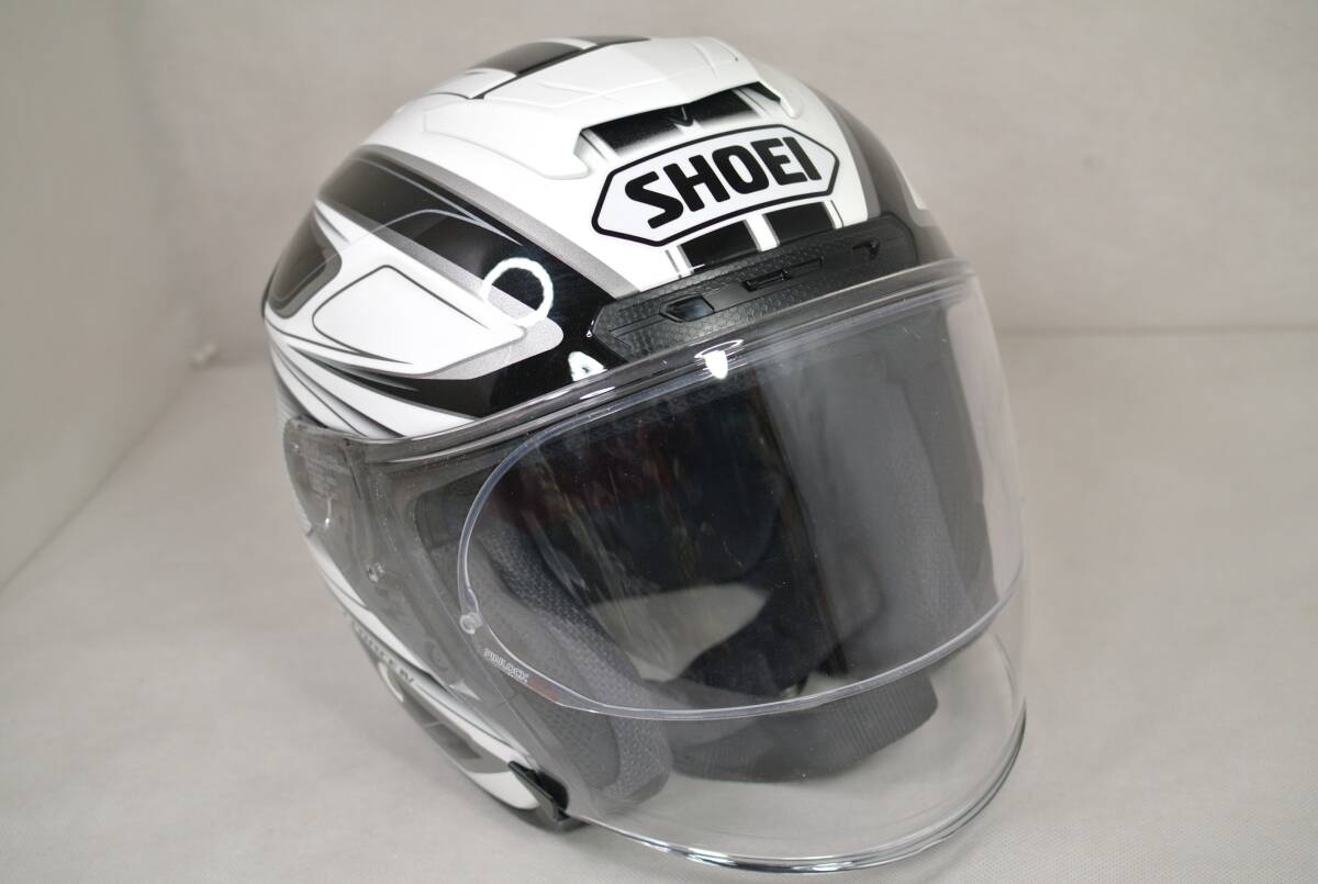 SHOEI ショウエイ J-Force4 Jフォース4 BRILLER ブリエ ジェット ヘルメット XLサイズ XL ショーエイ オートバイ 自動車 ホワイト/ブラックの画像1