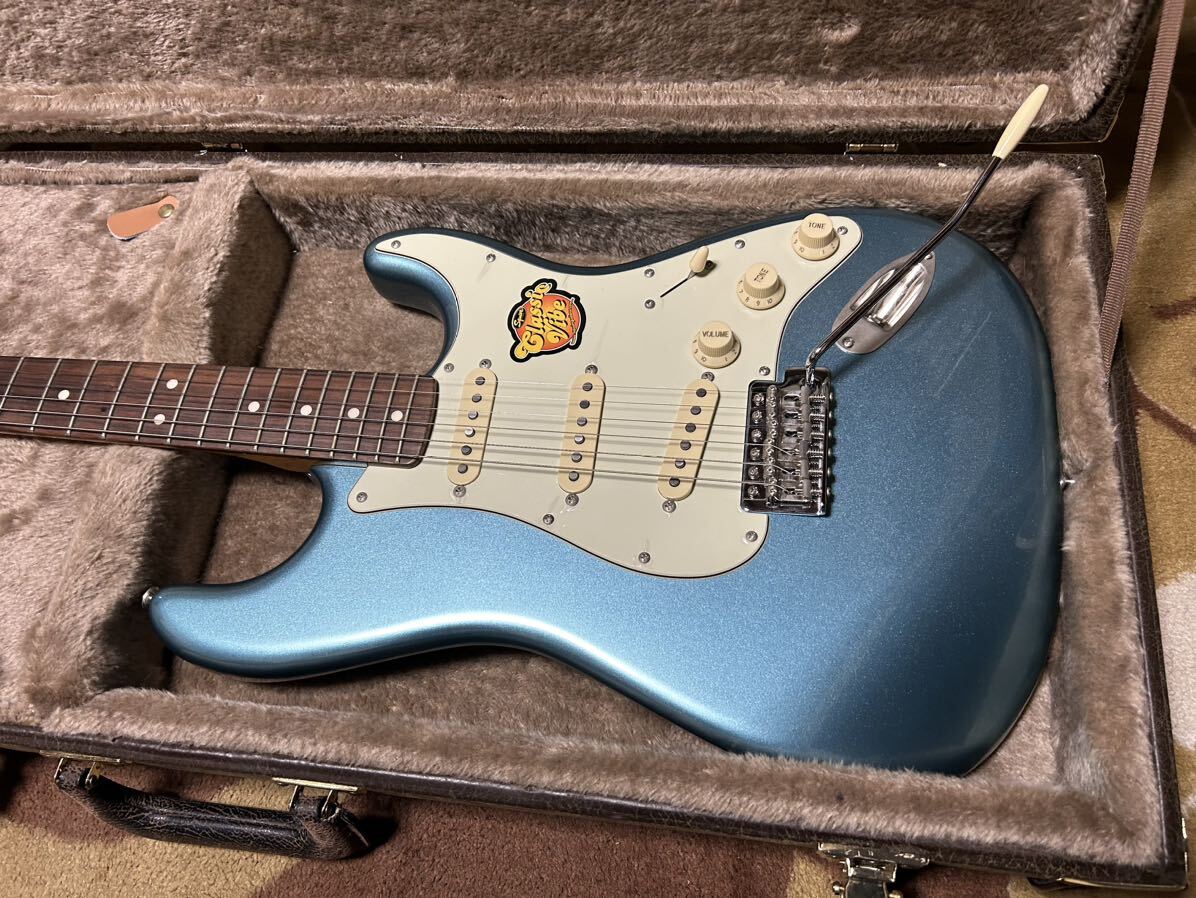 2013年製・超美品・希少カラー・Squier・ by ・Fender ・Classic ・Vibe・ '50s ・Stratocaster・ Sherwood Green Metallic・激安。の画像3