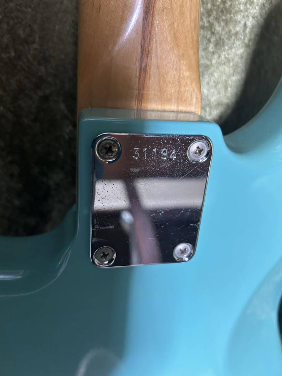 OLD* records out of production * ultra rare model * made in Japan *ESP* EDWARDS* EJB-115* Jazz Bass* Seafoam Green Abalone Inlays / JB75 style *book@. in Ray.