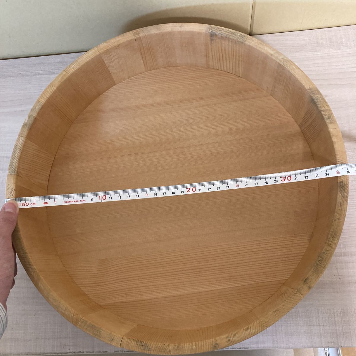 *7134 суши . обеденный столик деревянный контейнер для риса 3 позиций комплект текущее состояние товар 30cm.2 шт 36cm.1 шт 