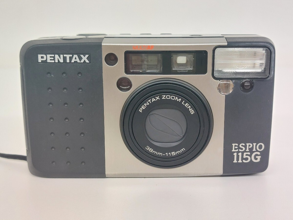 14103 PENTAX ペンタックス ESPIO 115G ケース付 ペンタックス フィルムカメラ エスピオ 長期保管品 中古品 現状品の画像2