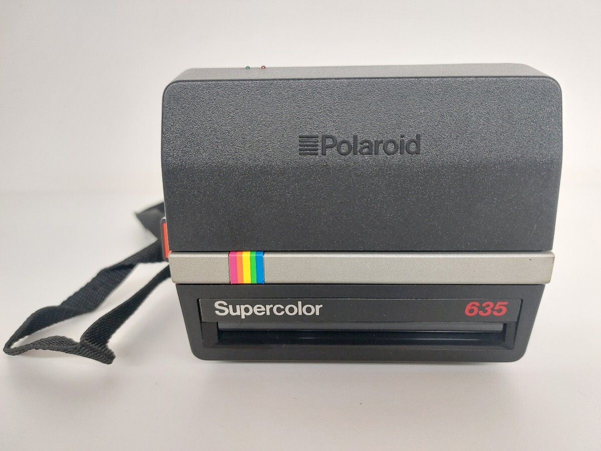 12787 Polaroid ポラロイド ポラロイドカメラ Supercolor 635 スーパーカラー USED品 現状品 フィルム2点付きの画像9