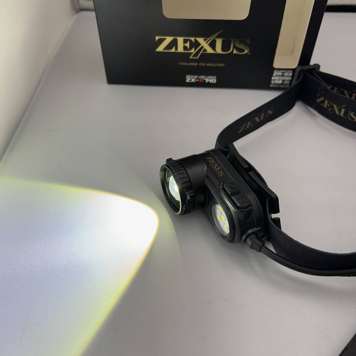 □■0416　2024モデル　ZEXUS　富士灯器　ZX-R740 　ヘッドライト　中古品_画像4