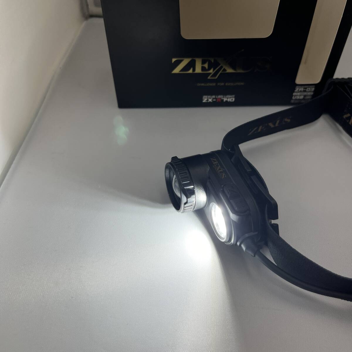 □■0416　2024モデル　ZEXUS　富士灯器　ZX-R740 　ヘッドライト　中古品_画像3