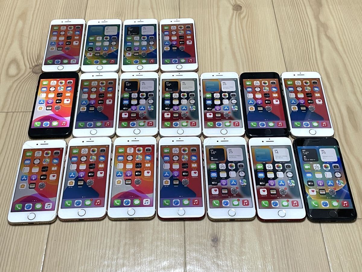 iPhoneジャンクまとめ18台 iphone7 iphone8の画像1