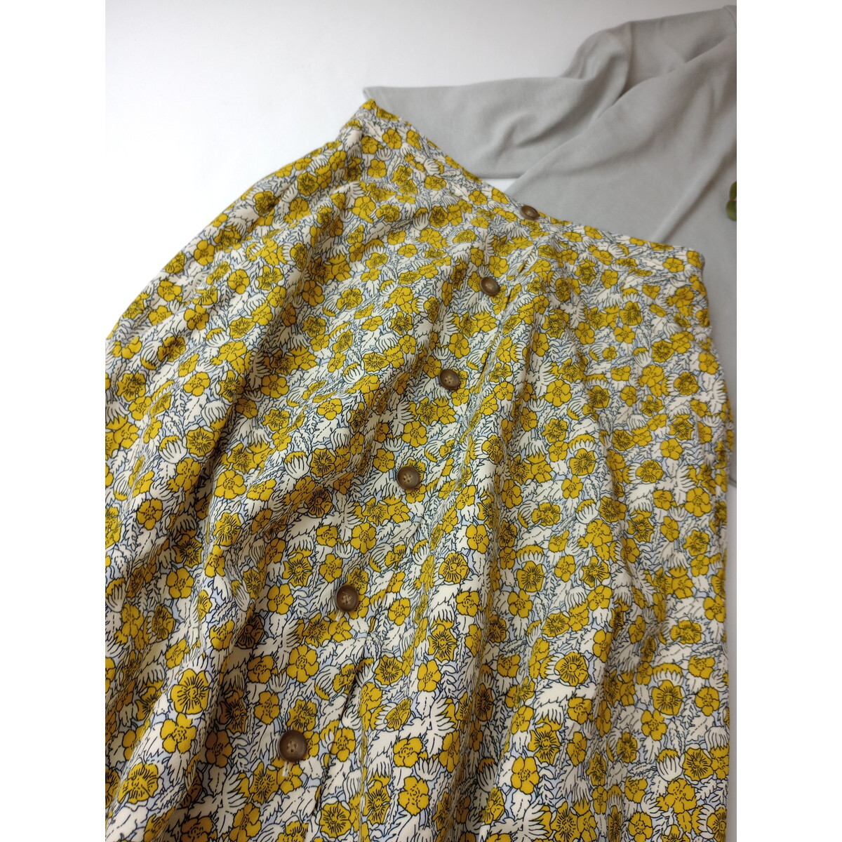Te chichi TERRASSE テチチ テラス「明るく元気にみえる華やかさ♪」差し色 フラワー 花柄 ロング スカート (11K+9080)の画像2