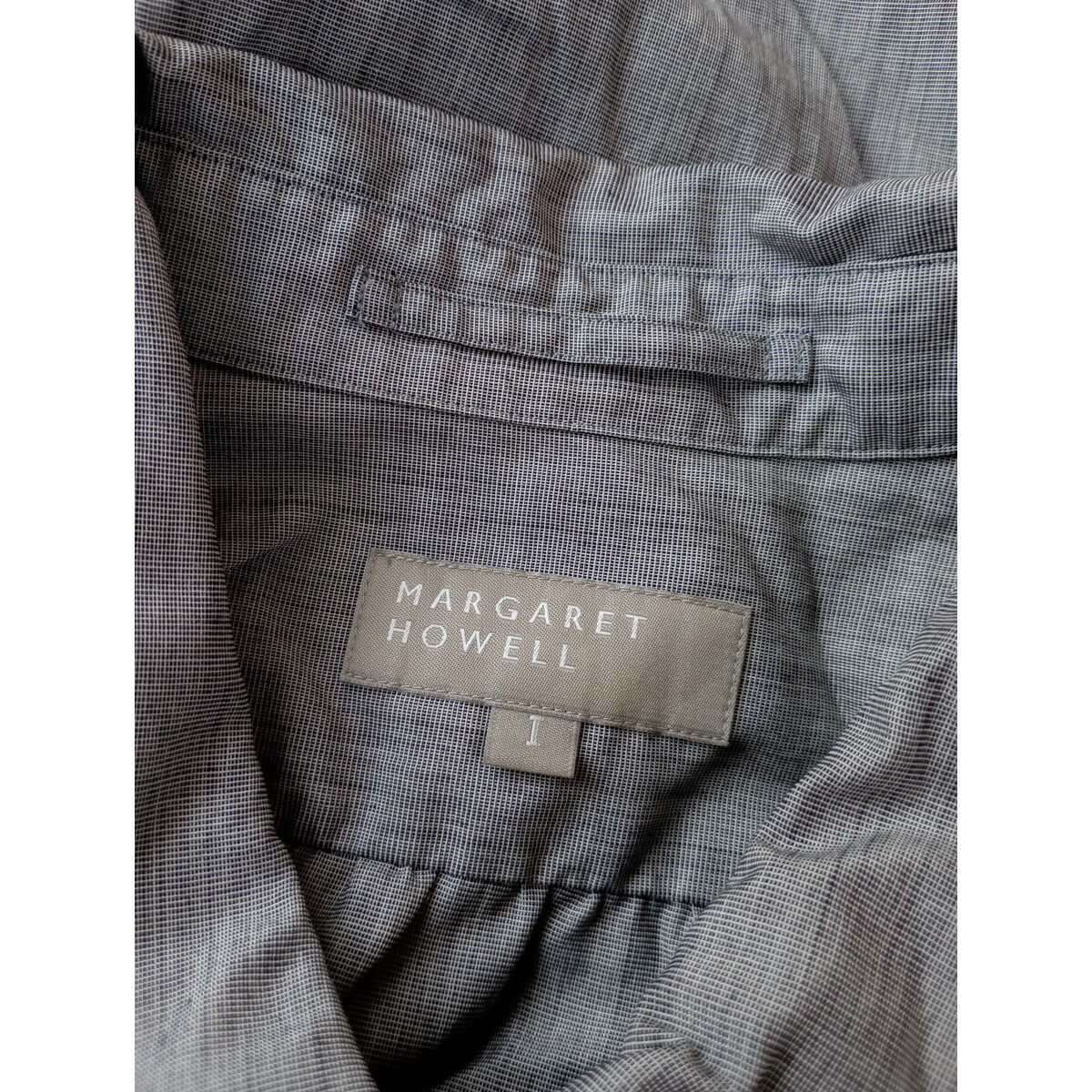MARGARET HOWELL マーガレットハウエル「わたしの普段着をグレードアップさせよう♪」フロント リボン 半袖 ブラウス シャツ 1 (63K+8892)の画像6