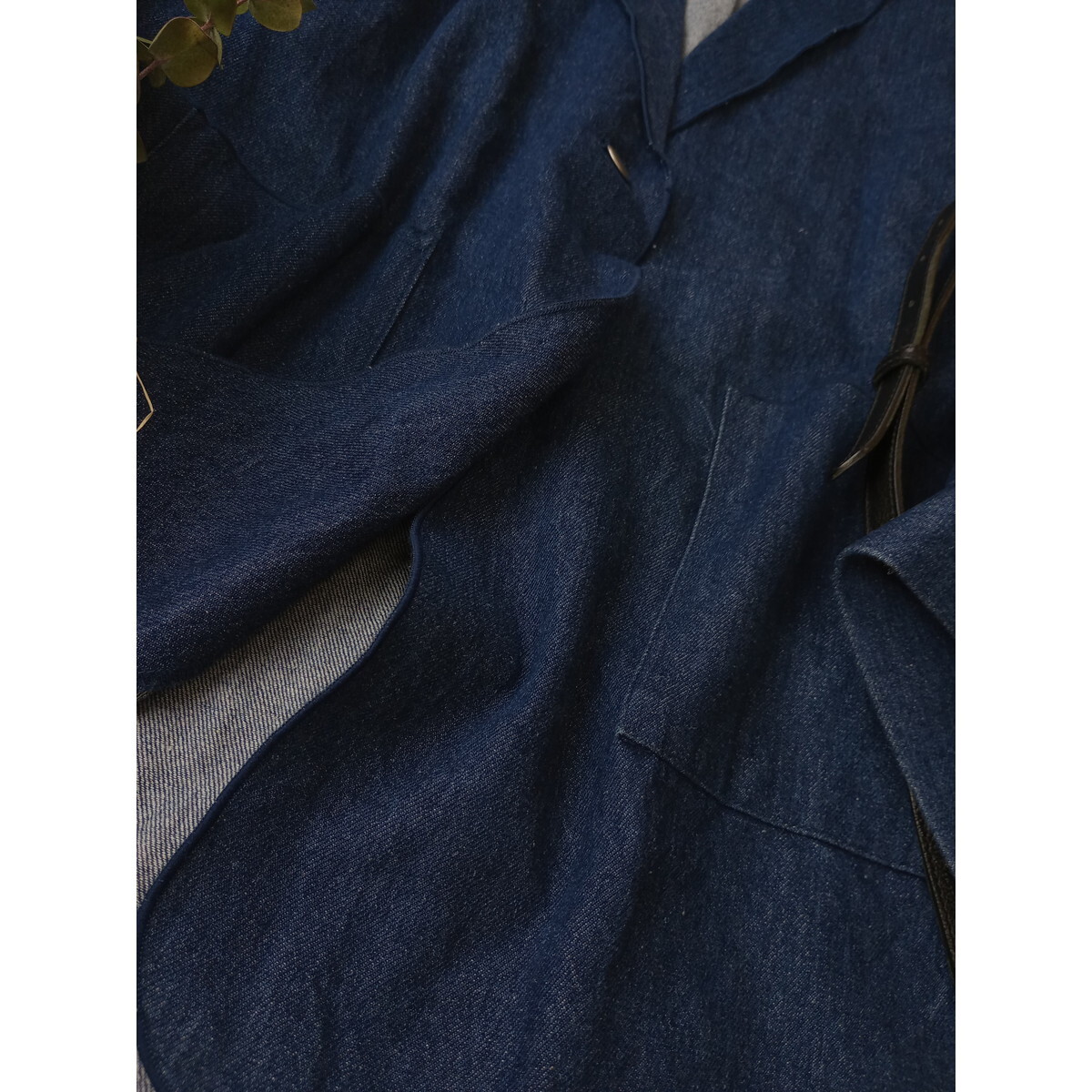 Kastane カスタネ「適度なゆるさとおしゃれ感。」オーバーサイズ ビックシルエット デニム ジャケット 羽織り (49K+0618)の画像4