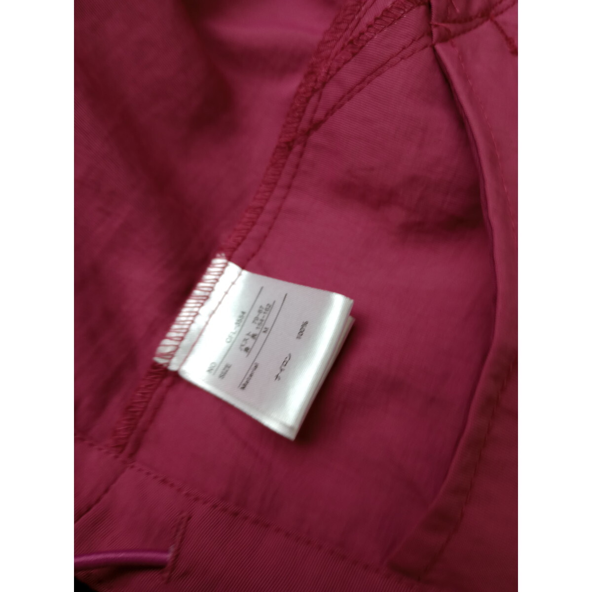 セポ cepo「すっぽり。隠れても女っぽ♪」ナイロン100％ 差し色 オーバーサイズ フーディー ジャケット 羽織り ローズピンク (37K+0475)の画像6