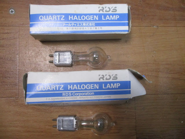 ◆RDS ハロゲンランプ 2点セット◆未使用 QUARTZ HALOGEN LAMP 100V 1000W レア 稀少♪H-J-30402カの画像1