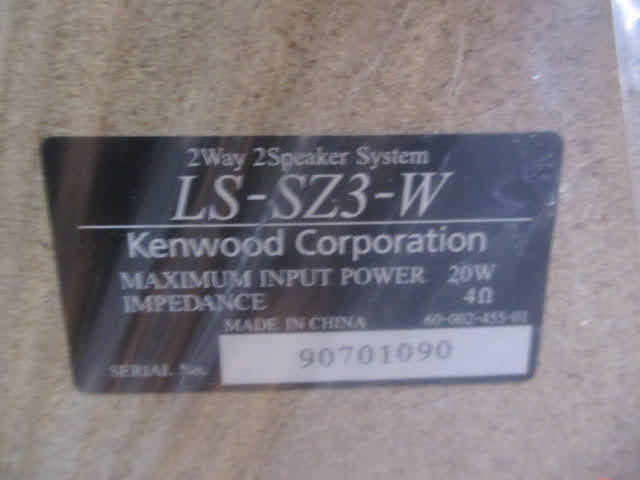 ◆ケンウッド コンポ+スピーカーセット◆未使用 KENWOOD SZ-3MD-W LS-SZ3-W カセット搭載 コンパクトHi-Fiシステム 白♪H-A-260417カナ_画像9