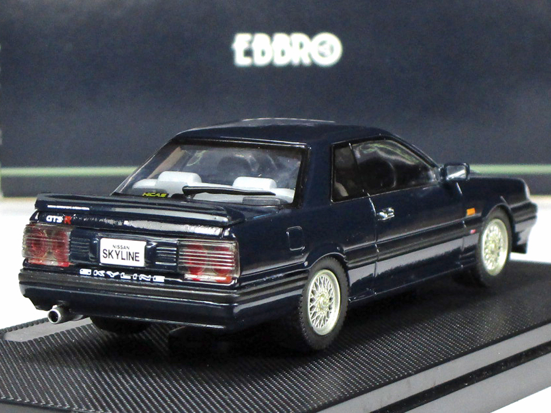 エブロ◆ニッサン・スカイラインR31型GTS-R◆ブルー◆1/43の画像2