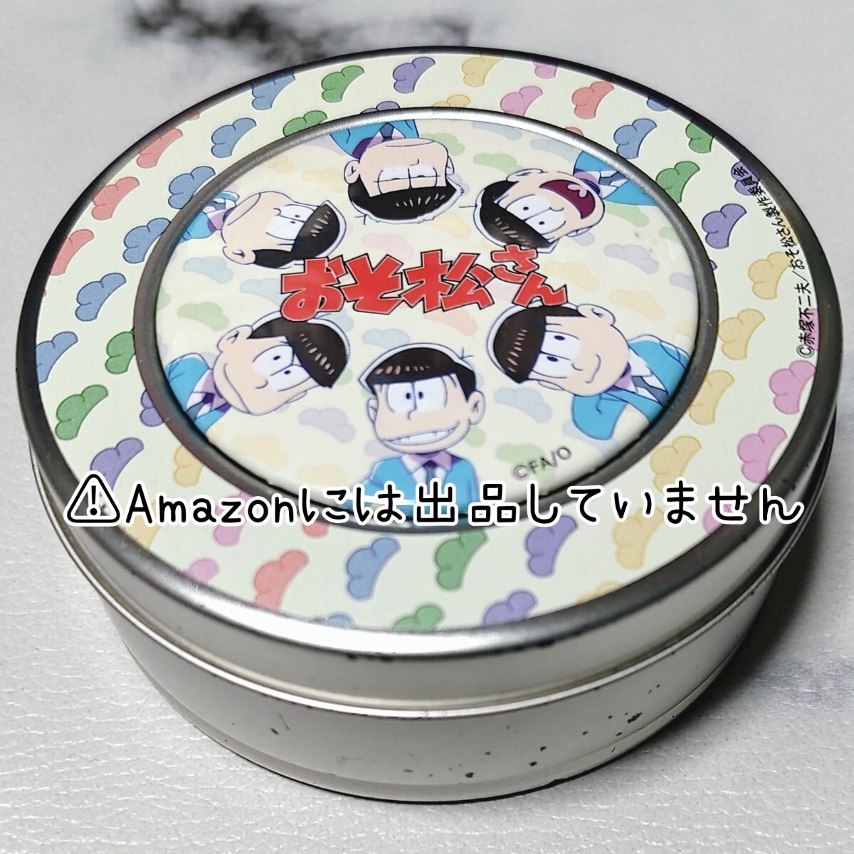 おそ松さん 六つ子 缶ケース マグネット付き ジャンク品_画像1