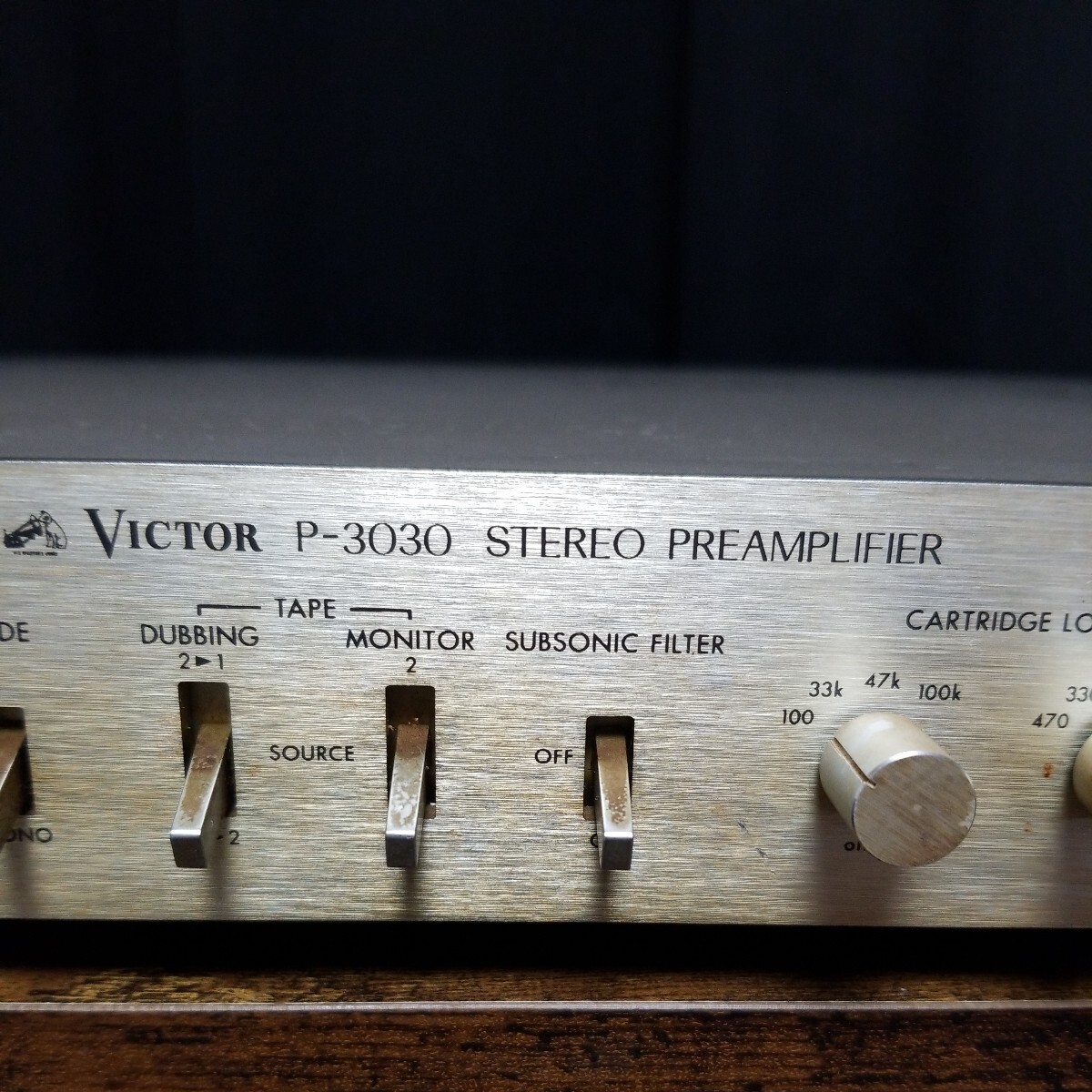  Victor control amplifier P-3030 Victor electrification verification only present condition goods junk treatment control number O11