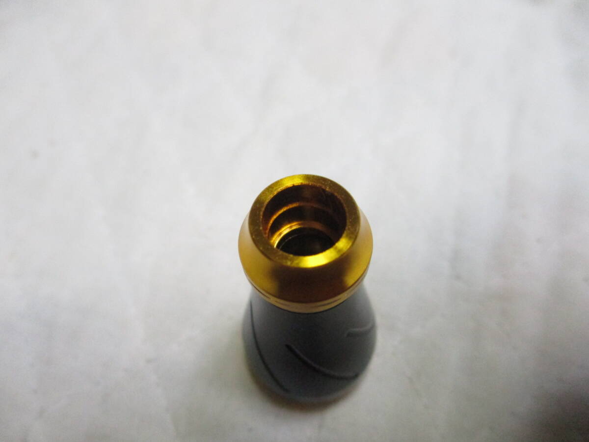 ゴメクサス A20 ハンドルノブ TypeA/TypeS アルミ製 20mm ブラックゴールドの画像5