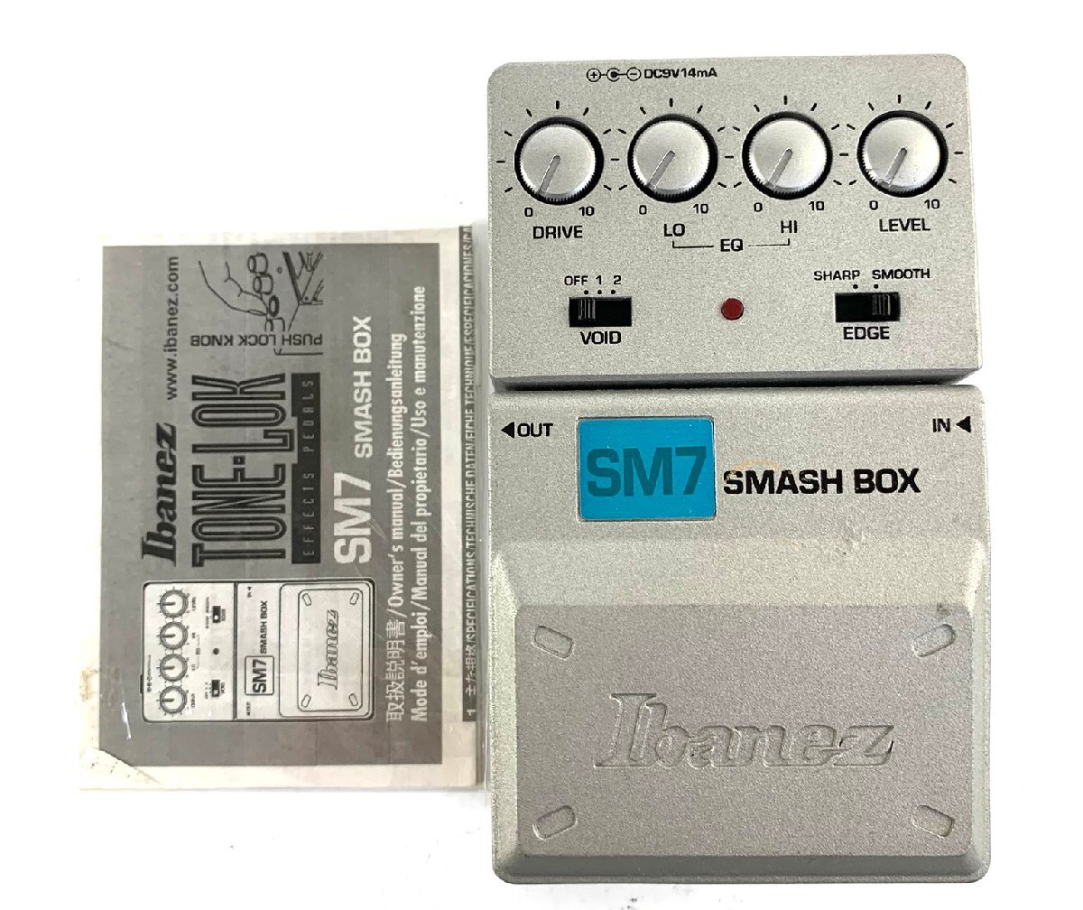 【中古品】Ibanez SM7 SMASH BOX ディストーション 取説付き【出力確認済み】No.4054：の画像1