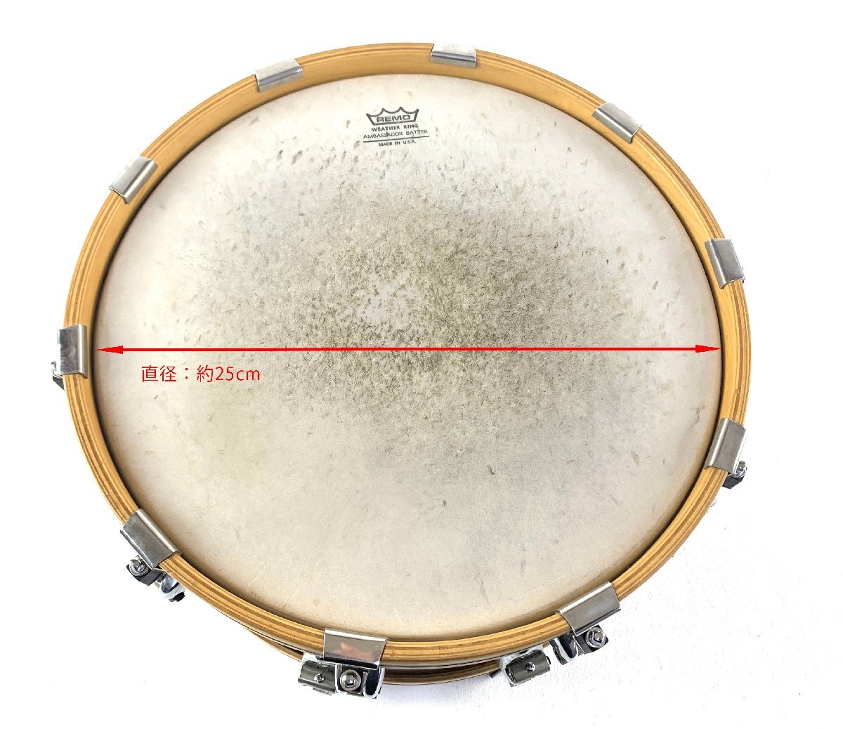 ●【中古・未メンテナンス品】Ayotte Custom Snare 6X14 スネア エイヨット ：の画像2