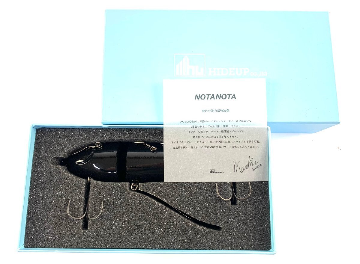 /●【中古品】HIDEUP ハイドアップ NOTANOTA ノタノタ #01 ブラック（つやあり） ：_画像1