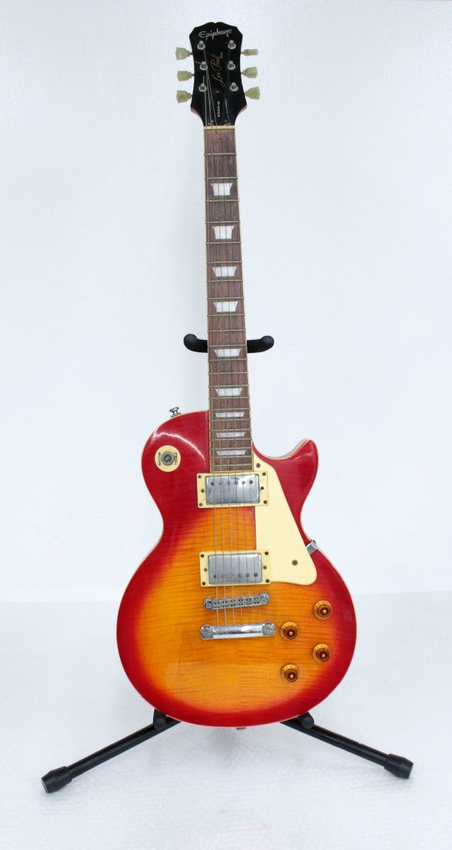 ★【中古・未メンテナンス品】Epiphone LPS レスポールタイプ【出力OK（各トーンガリあり）/セレクターノブ欠品】°の画像1