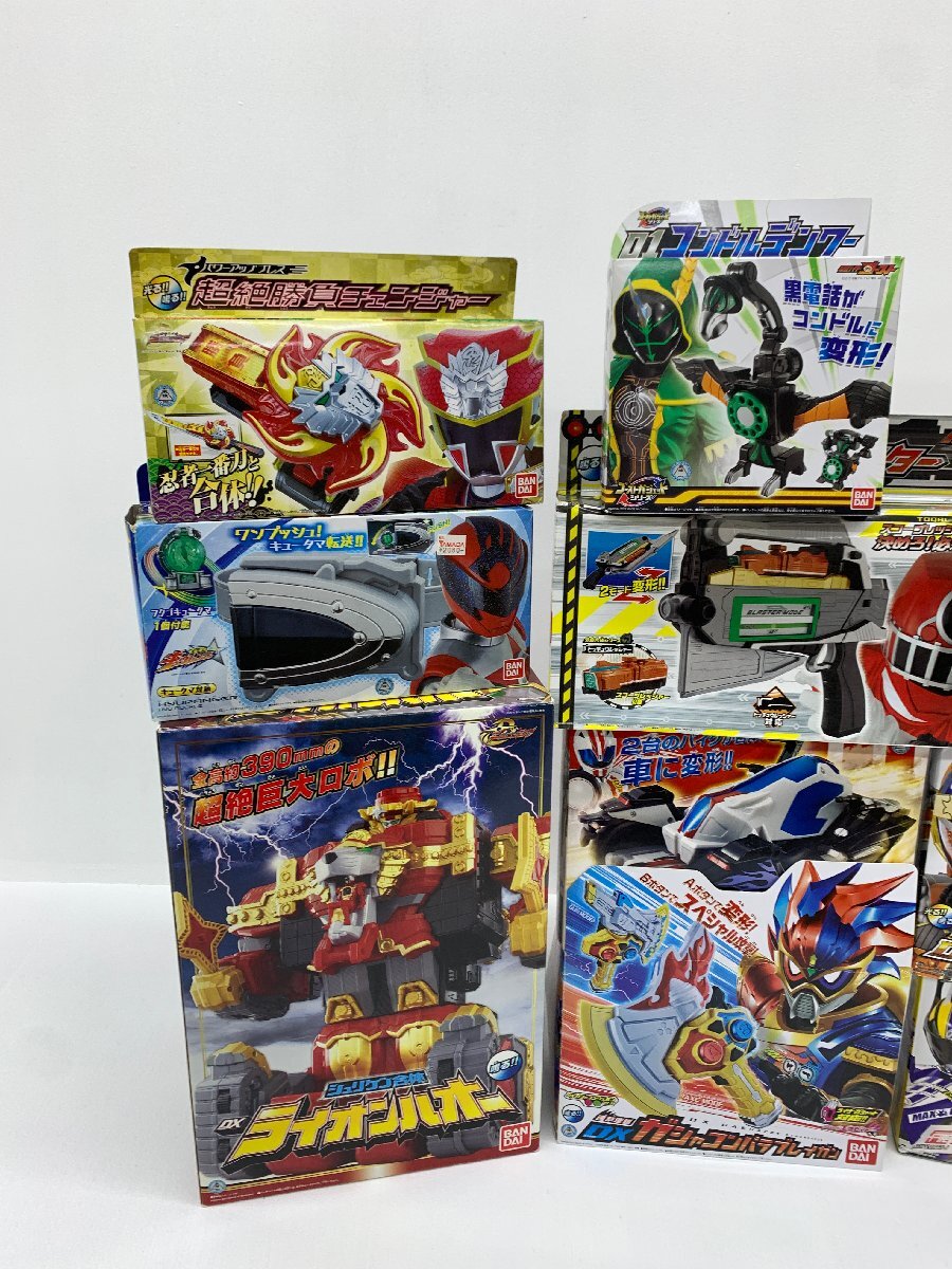 【中古・ジャンク品】 戦隊 ニンニンジャー キュウレンジャー トッキュウジャー 仮面ライダー ドライブ 鎧武他 箱付武器 ベルトまとめ ④._画像2