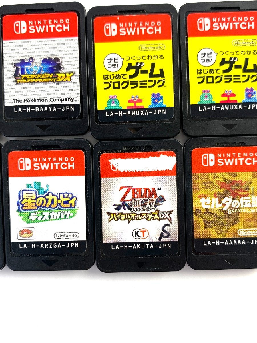 【中古・ジャンク品】1円 SWITCH ソフト 10本セット ゼルダの伝説・ポッ拳・星のカービィ他〔1〕【ゆうパケ可】,,の画像2