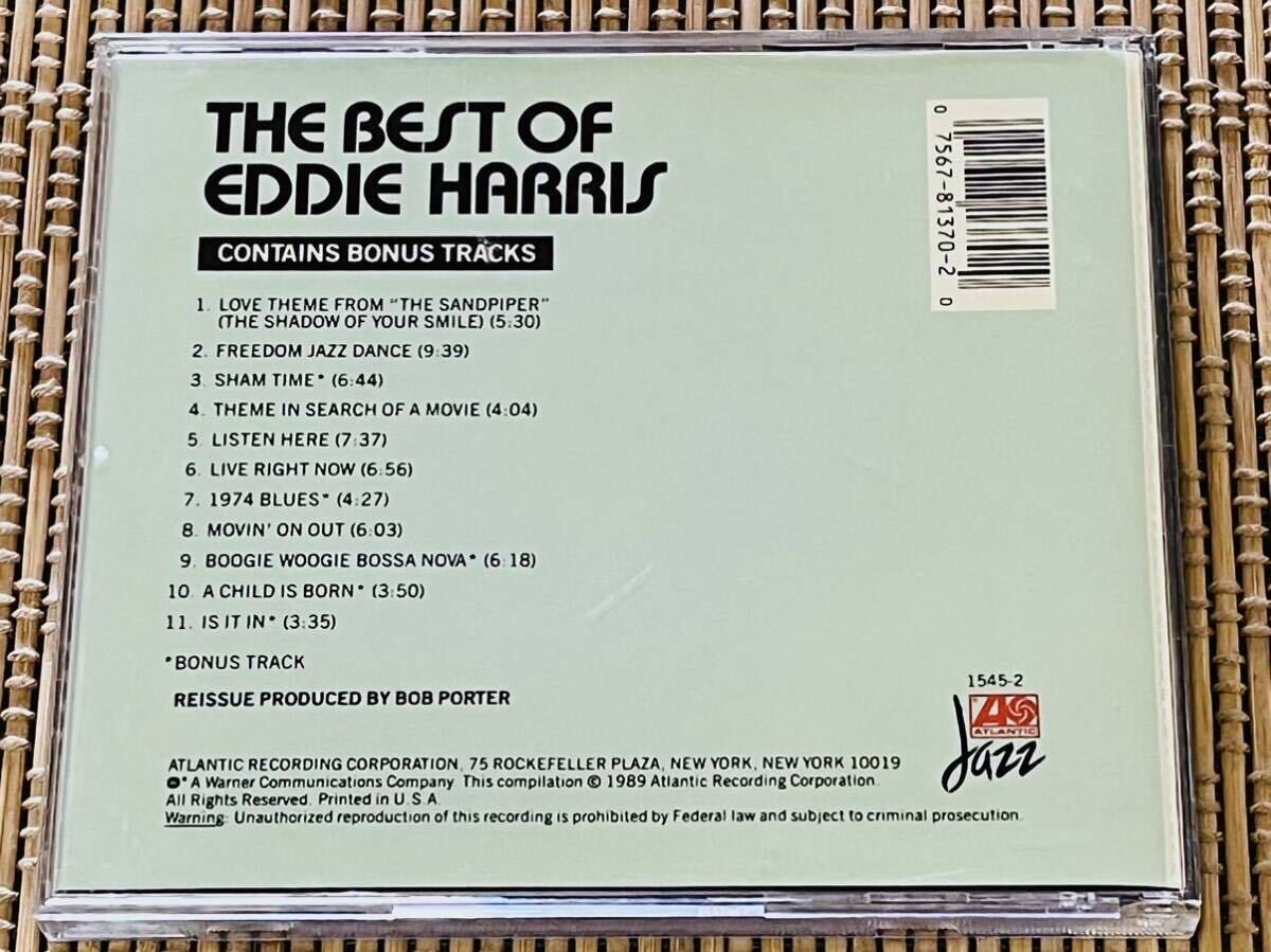 EDDIE HARRIS／THE BEST OF EDDIE HARRIS／ATLANTIC 1545-2／米盤CD／エディ・ハリス／中古盤の画像2