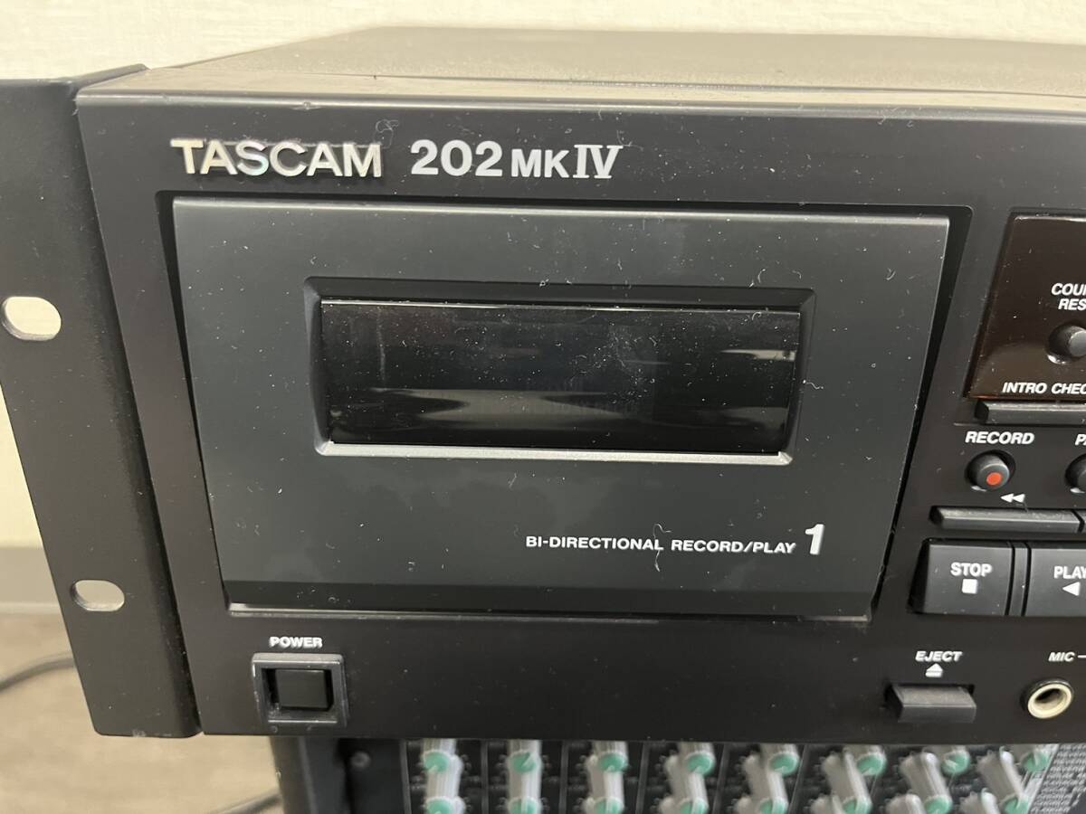 TASCAM】★1円出品～☆ 202MK Ⅵ　通電確認済み_画像3