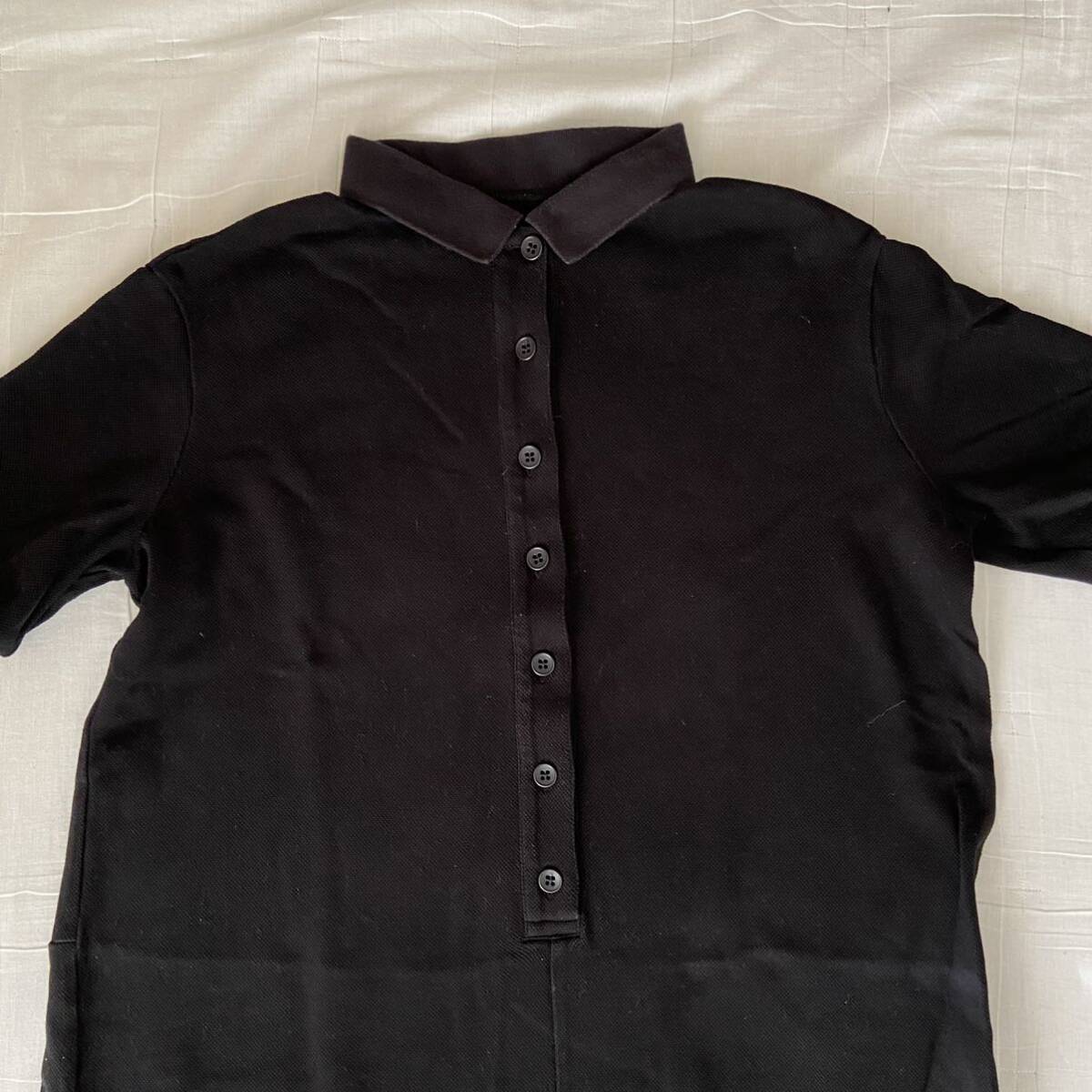 ジャーナルスタンダード ラックス luxe 半袖 かのこ オールインワン 黒 ブラック つなぎ ポロシャツ パンツの画像3