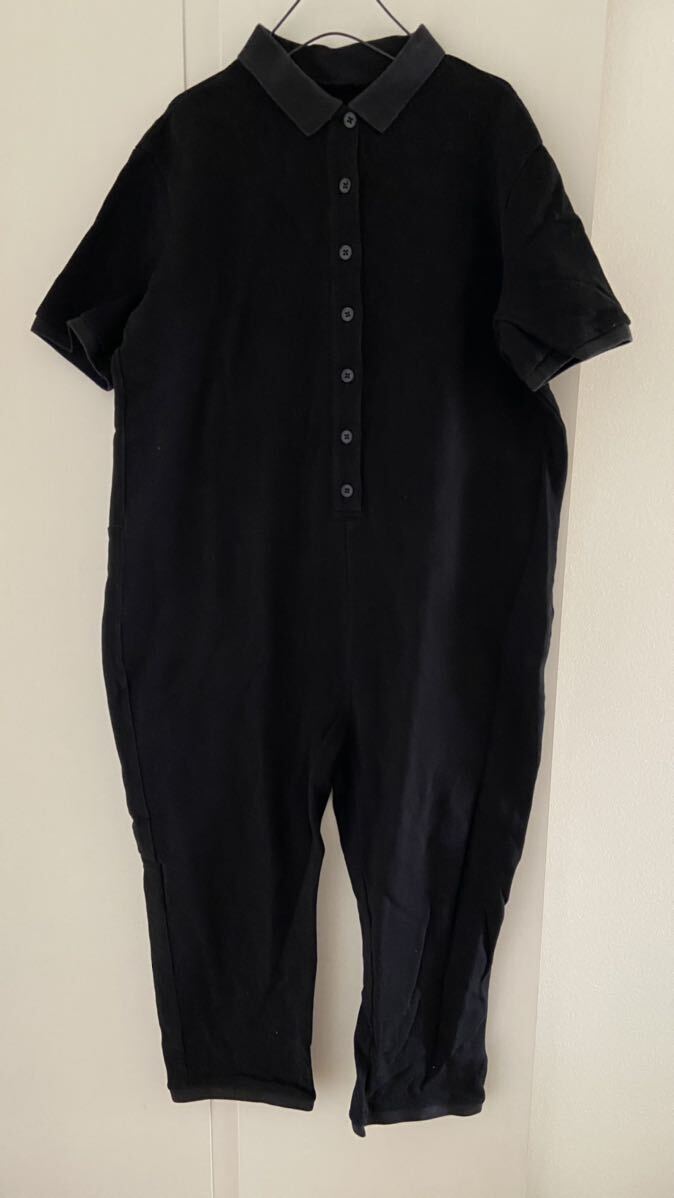 ジャーナルスタンダード ラックス luxe 半袖 かのこ オールインワン 黒 ブラック つなぎ ポロシャツ パンツ