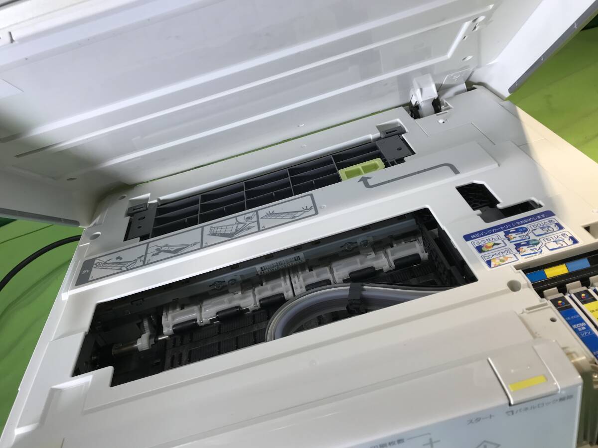 nt240408-007F7 EPSON エプソン EP-803AW インクジェットプリンター コピー機 通電確認OK ジャンク_画像5