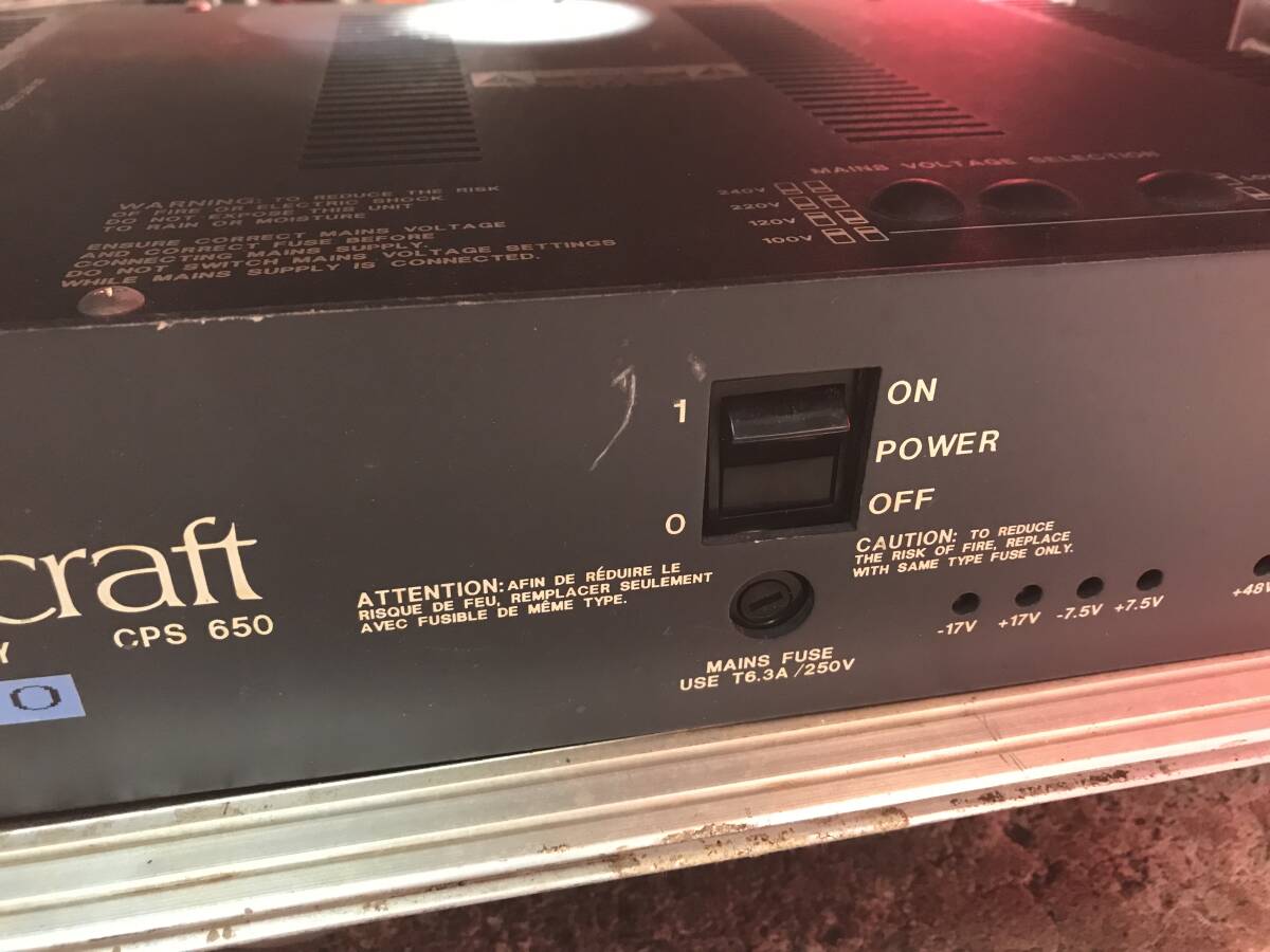 nt240426-025J Sound Craft sound craft power supply CPS650 electrification OK case attaching used present condition goods 