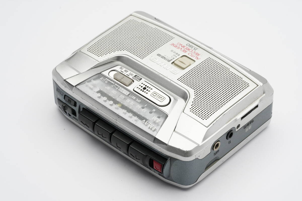 aiwa HS-JS380 カセットレコーダー テープレコーダー ラジオ付 送料520円の画像2