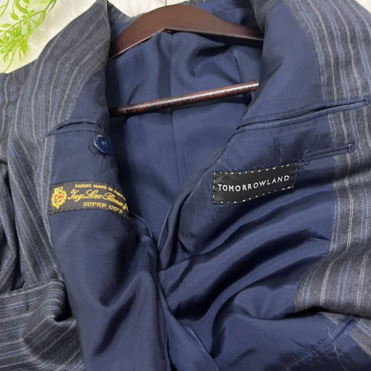 TOMORROWLANDトゥモローランド ロロピアーナ Loro Piana 高級 スーツ セットアップ メンズ パンツ ジャケットの画像7