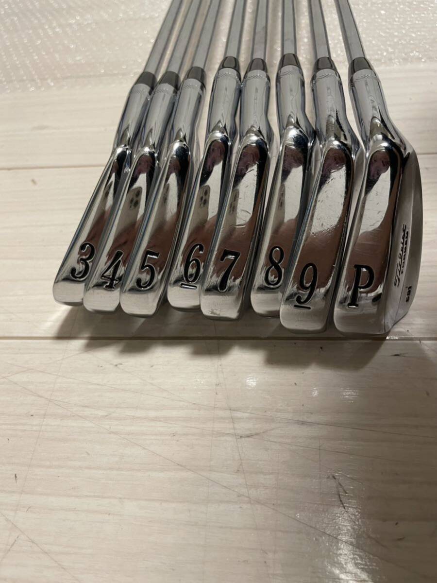 【未使用品】タイトリスト Titleist 681 タイガーウッズモデル FORGED 3~PW 8本セット DYNAMIC GOLD S300の画像7