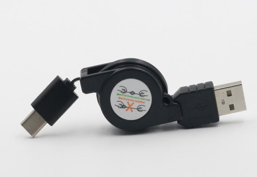 【メール便対応】Type-C USB 充電ケーブル 巻き取り式 リール式 タイプC ケーブル 充電　ケーブル 75cm_画像4