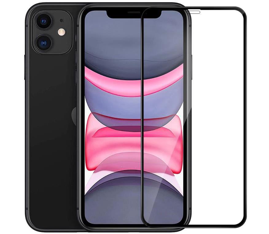 iphone11 iphoneXR ガラス フィルム 全面保護 20D フル ガラス 保護フィルム 全面吸着 フルカバー フルグルー_画像1