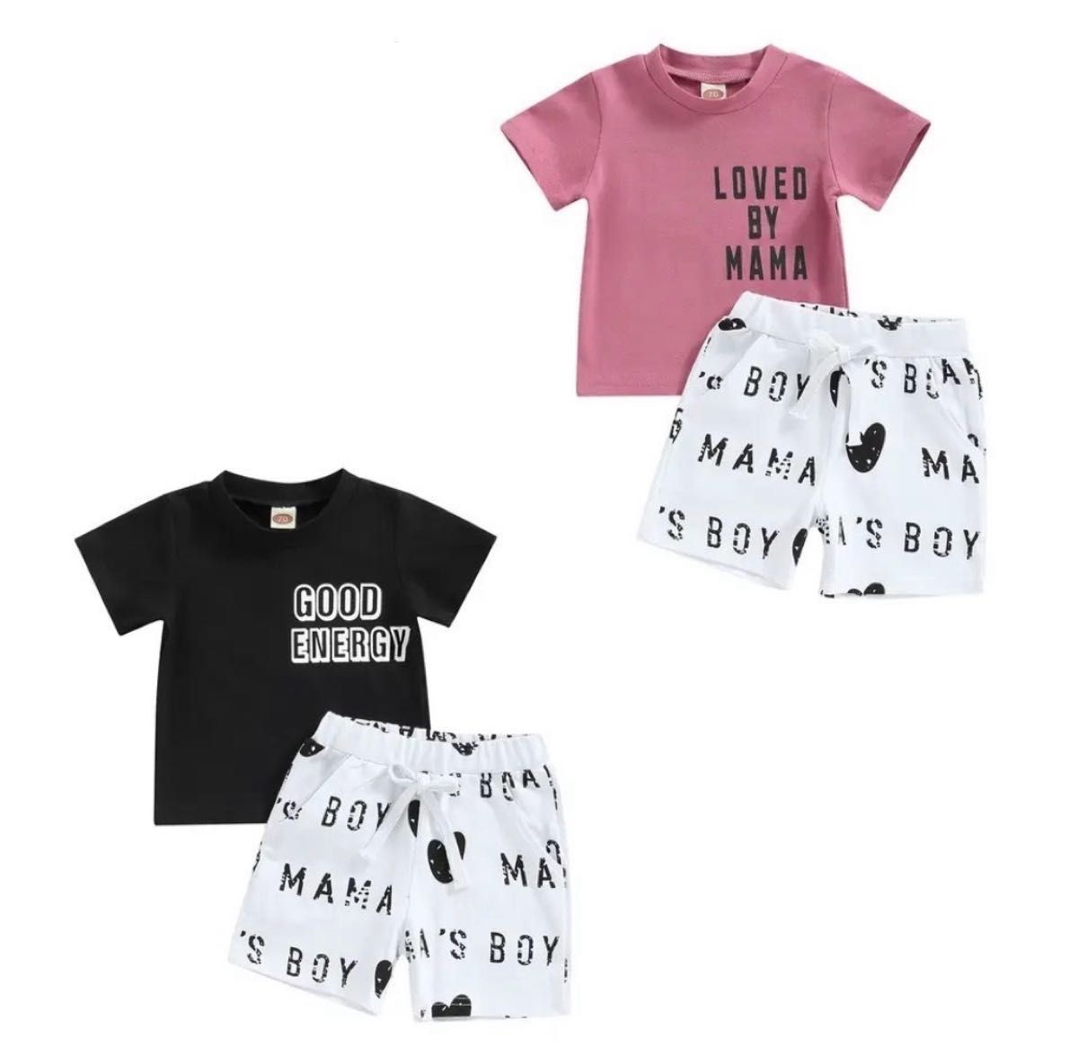 【キッズセットアップ】男の子 上下 2点セット Tシャツ ショートパンツ 半袖