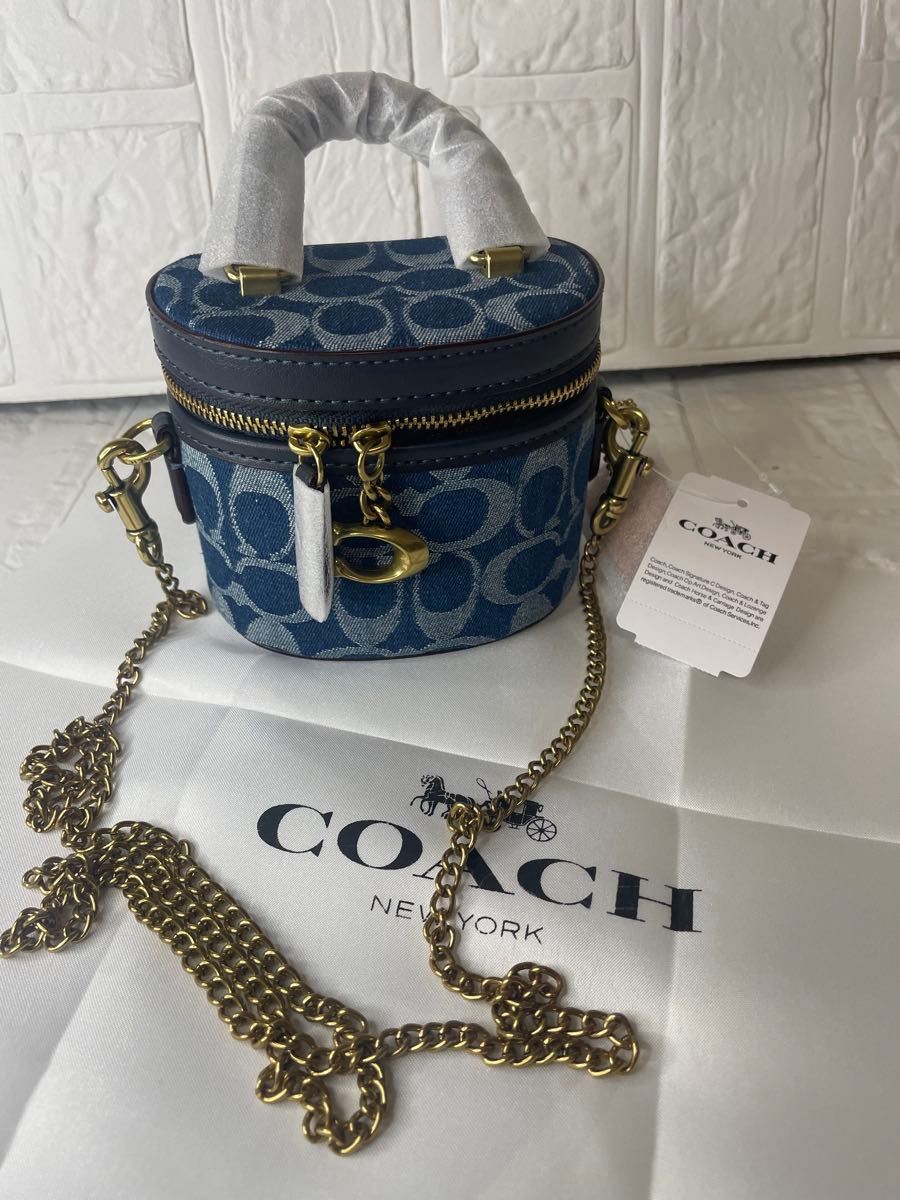 【COACH】トレイル クロスボディ 12・シグネチャー デニム トレイル クロスボディ 12・シグネチャー デニム|Yahoo!フリマ