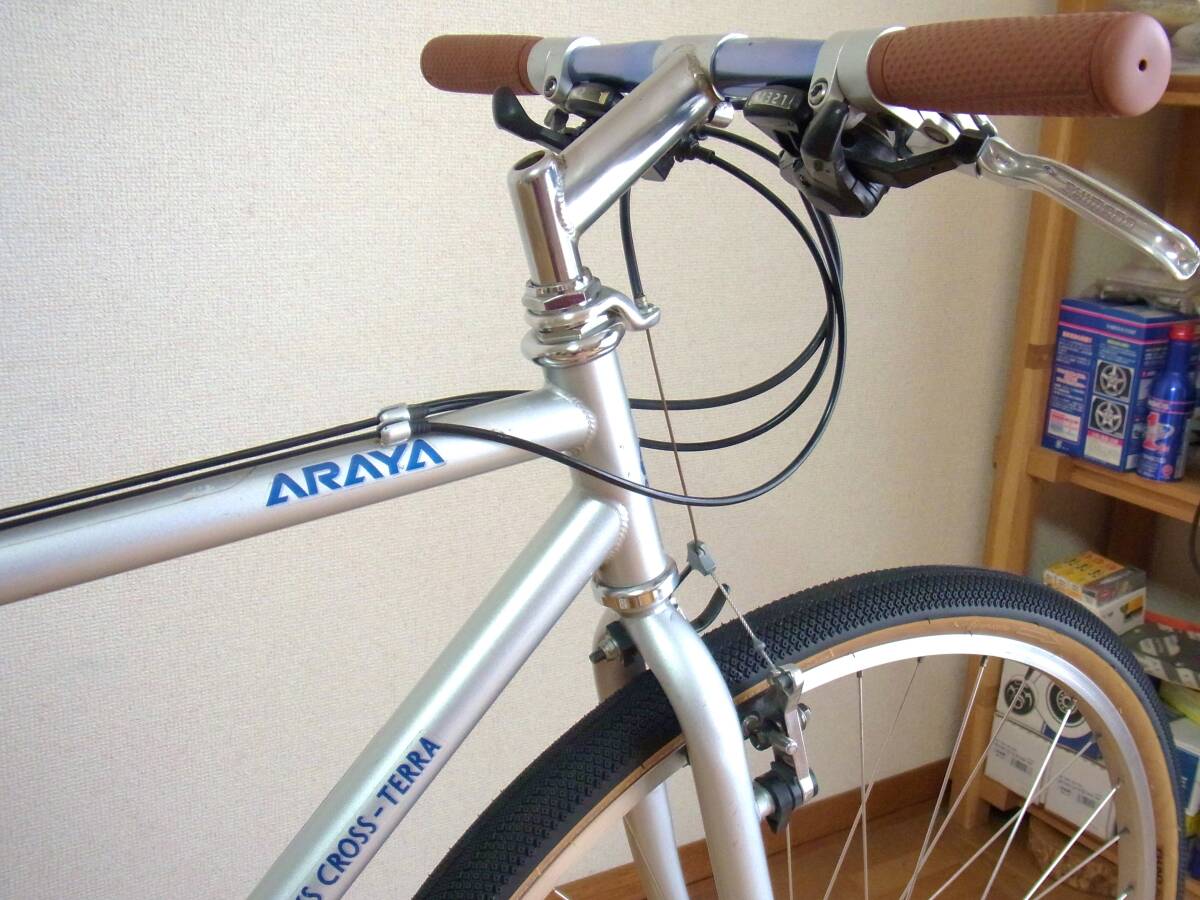 アラヤ ARAYA CX 700C Cr-Mo ラグレスTIG 1996年 480mm 綺麗な美車 送料安価に 700x40C 検 クロス OLD MTB MuddyFox マディフォックスの画像4