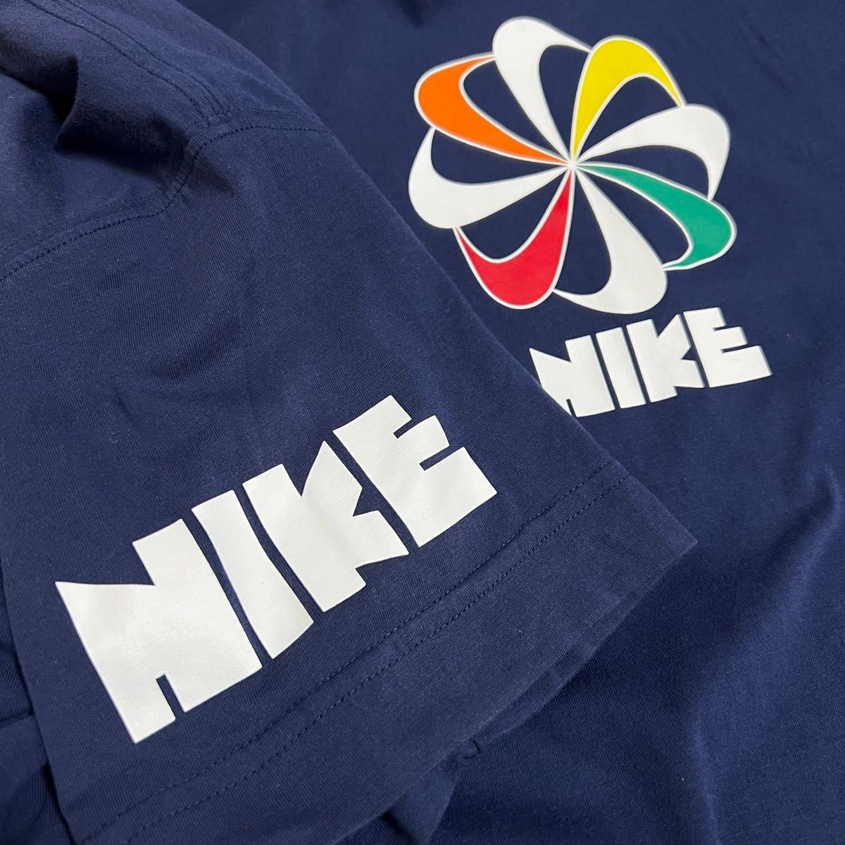 希少 NIKE 風車ロゴ Tシャツ ゴツナイキ 70s 復刻 L ビンテージ 希少 NIKE 風車ロゴ Tシャツ ゴツナイキ 70s 復刻 L ビンテージ