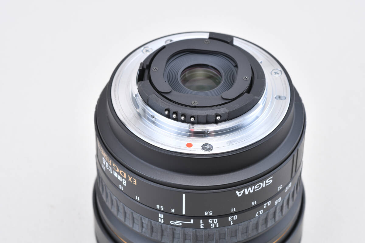 ★美品★SIGMA シグマ 8mm F3.5 EX DG CIRCULAR FISHEYE Nikon ニコン用マウント 魚眼レンズ の画像6