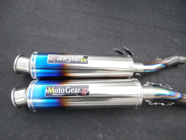 motogera　モトギア　motogera．JP　２本出し　ツイン　チタン　スリップオン　チタンサイレンサー　デュアル　汎用　車種不明_画像1