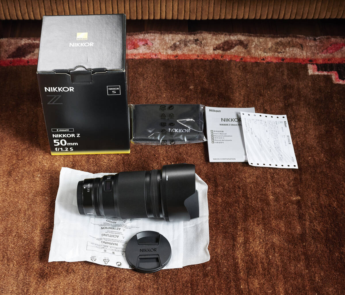 付属品完備 Nikon ニコン ミラーレスカメラ用 レンズ NIKKOR Z 50mm f/1.2 S 標準レンズの画像1